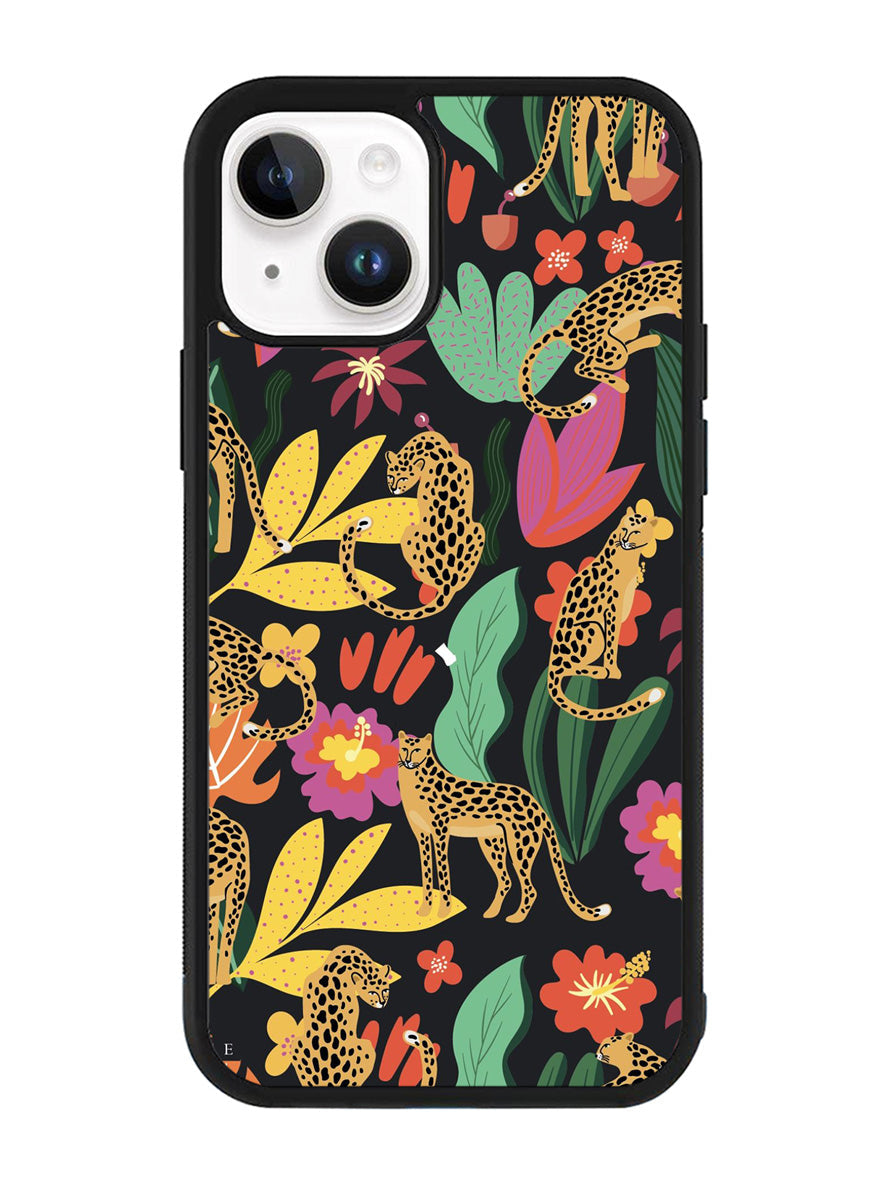 Tiger Forest Pattern iPhone 15 Plus Case OV9040