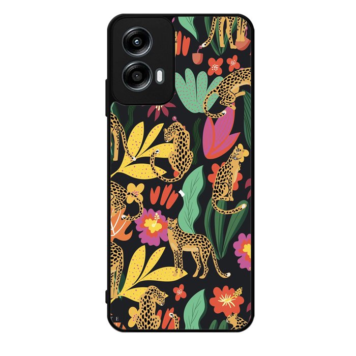 Tiger Forest Pattern Motorola Moto G Play 2024 Case OV9040