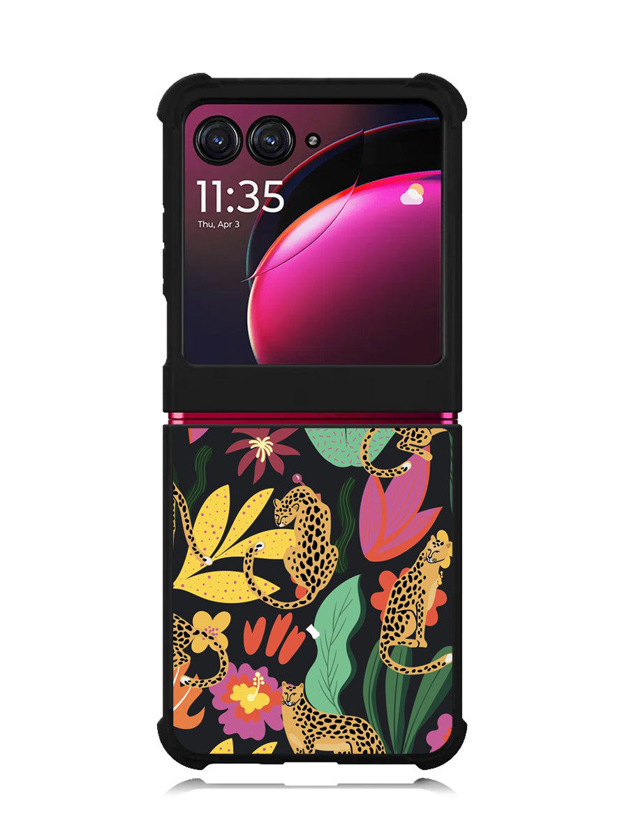 Tiger Forest Pattern Motorola Moto Razr Plus 2023 , Moto Razr+ 2023 Case OV9040