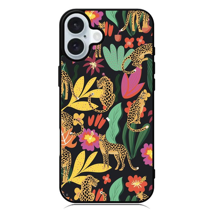 Tiger Forest Pattern iPhone 16 Case QC9040