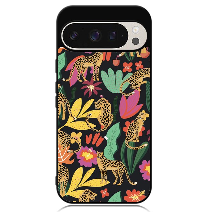 Tiger Forest Pattern Google Pixel 9 Pro XL Case OV9040