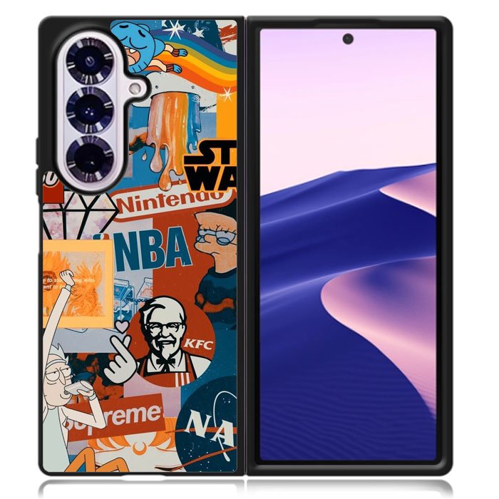 Tumblr Sticker Samsung Galaxy Z Fold 7 Case OV9038