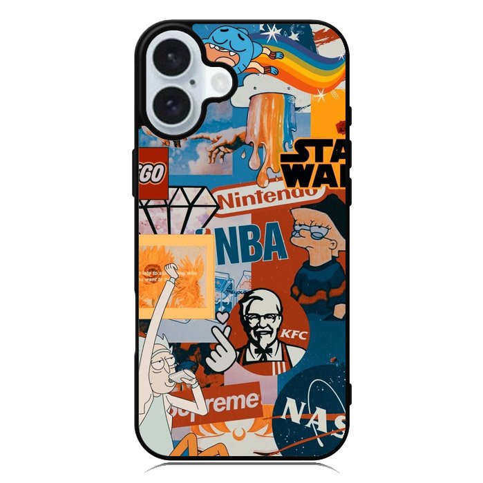 Tumblr Sticker iPhone 16 Case QC9038
