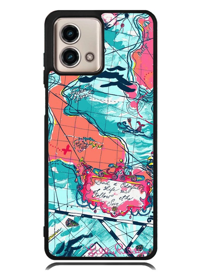 Lilly Pulitzer Map Motorola Moto G Stylus 5G 2023 Case OV9031