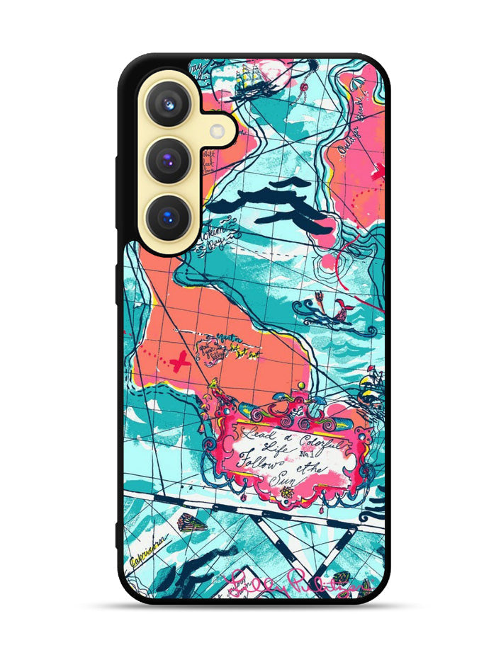 Lilly Pulitzer Map Samsung Galaxy S25 Plus 5G , Samsung Galaxy S25+ 5G Case OV9031