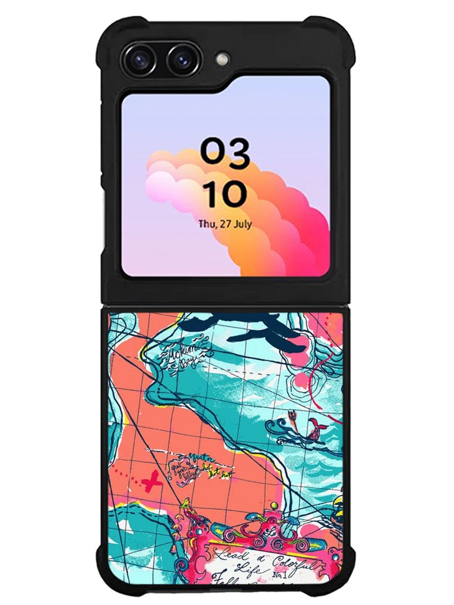 Lilly Pulitzer Map Samsung Galaxy Z Flip 5 5G 2023 Case OV9031
