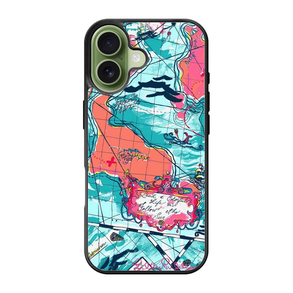 Lilly Pulitzer Map iPhone 17 Case QC9031