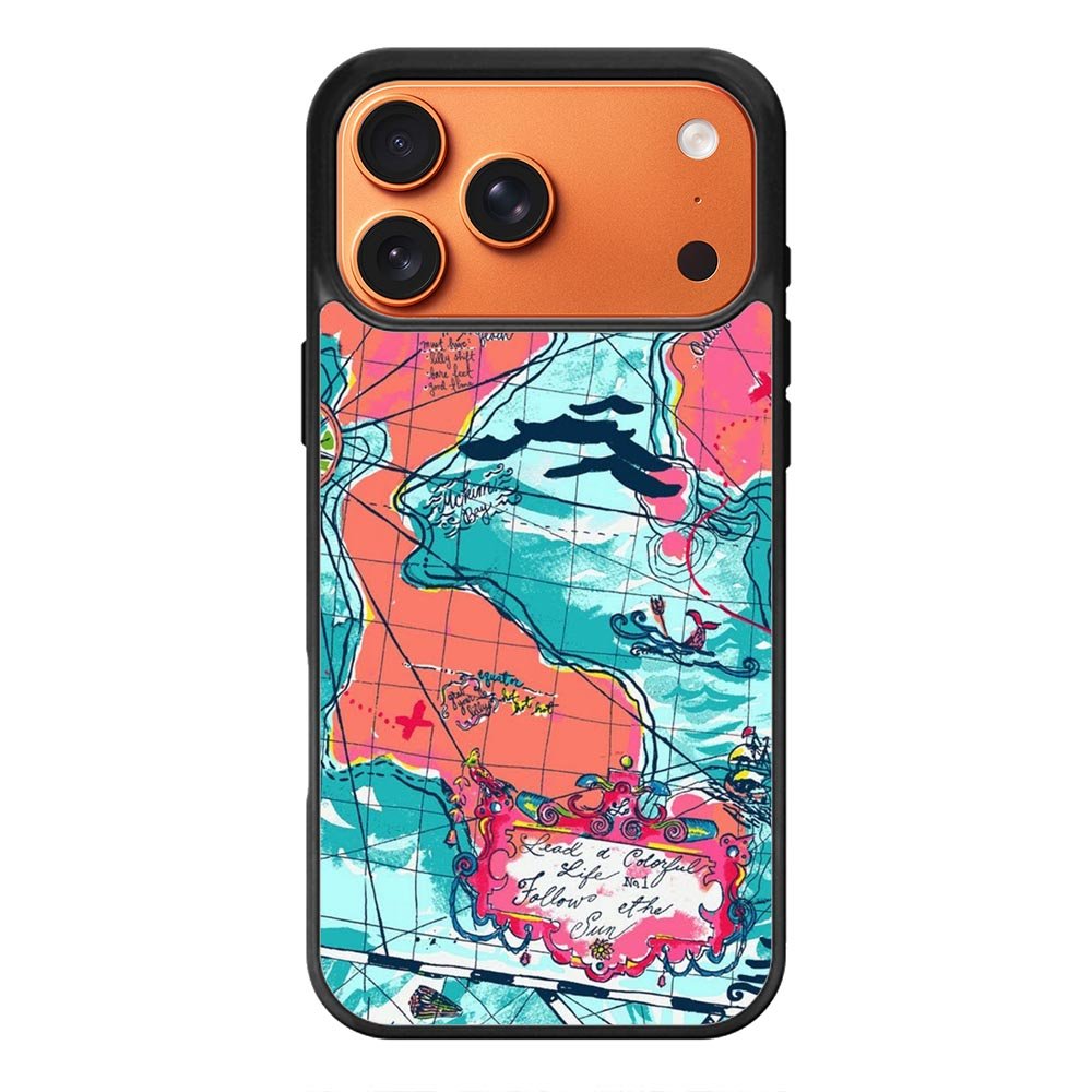 Lilly Pulitzer Map iPhone 17 Pro Max Case QC9031