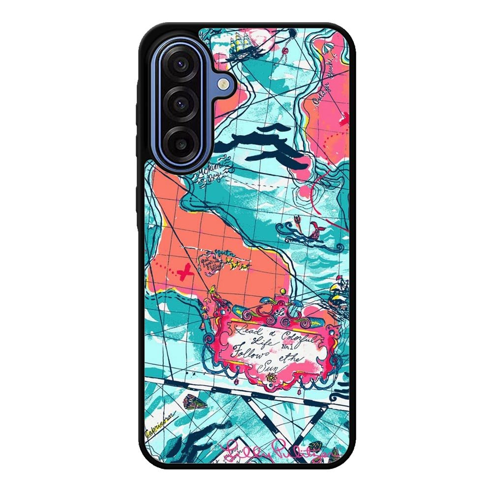 Lilly Pulitzer Map Samsung Galaxy A17 Case QC9031