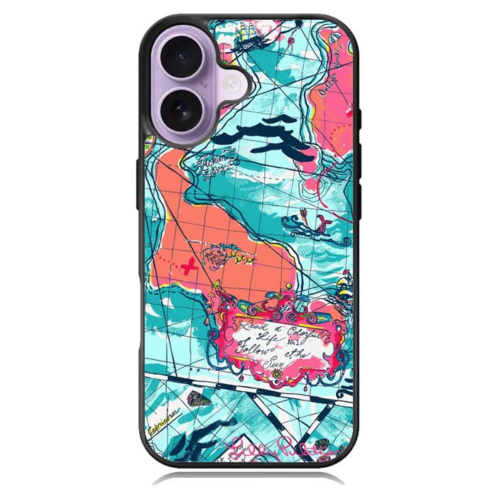 Lilly Pulitzer Map iPhone 17 Case OV9031