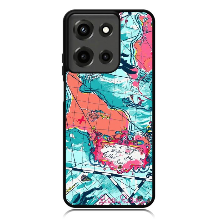 Lilly Pulitzer Map Motorola Moto G 5G 2025 Case OV9031