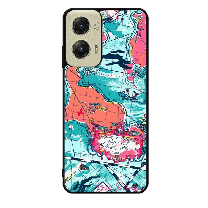 Lilly Pulitzer Map Motorola Moto G Stylus 5G 2024 Case OV9031