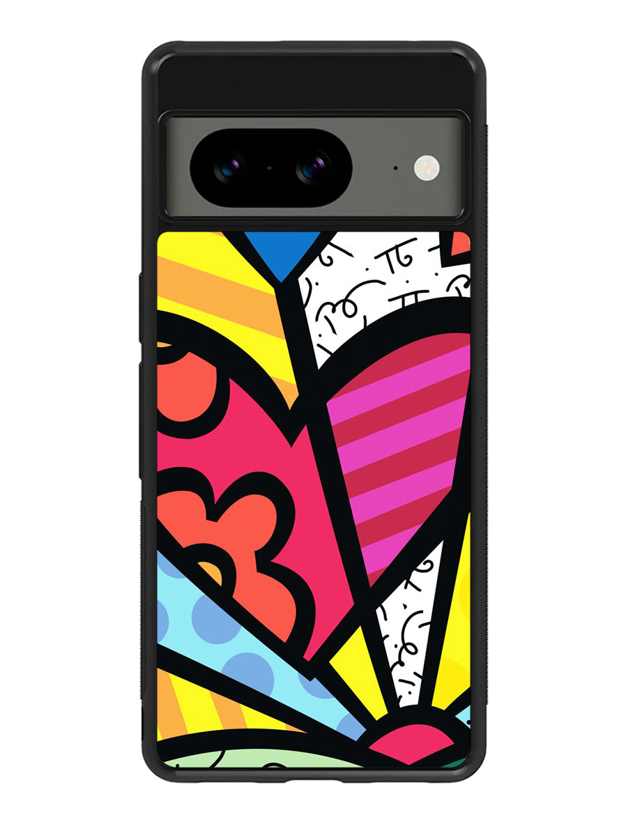 Romero Britto Love Google Pixel 8 Case QC9035