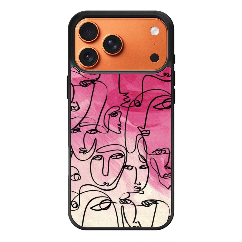 Abstract Illustrasi iPhone 17 Pro Case QC11229