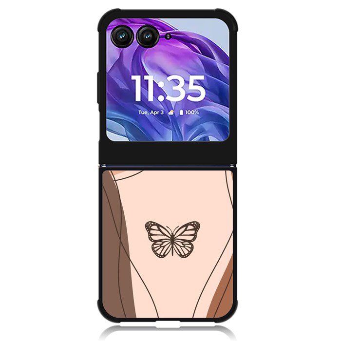 Butterfly Aesthetic Simple Motorola Moto Razr Plus 2024 , Moto Razr+ 2024 Case OV11187