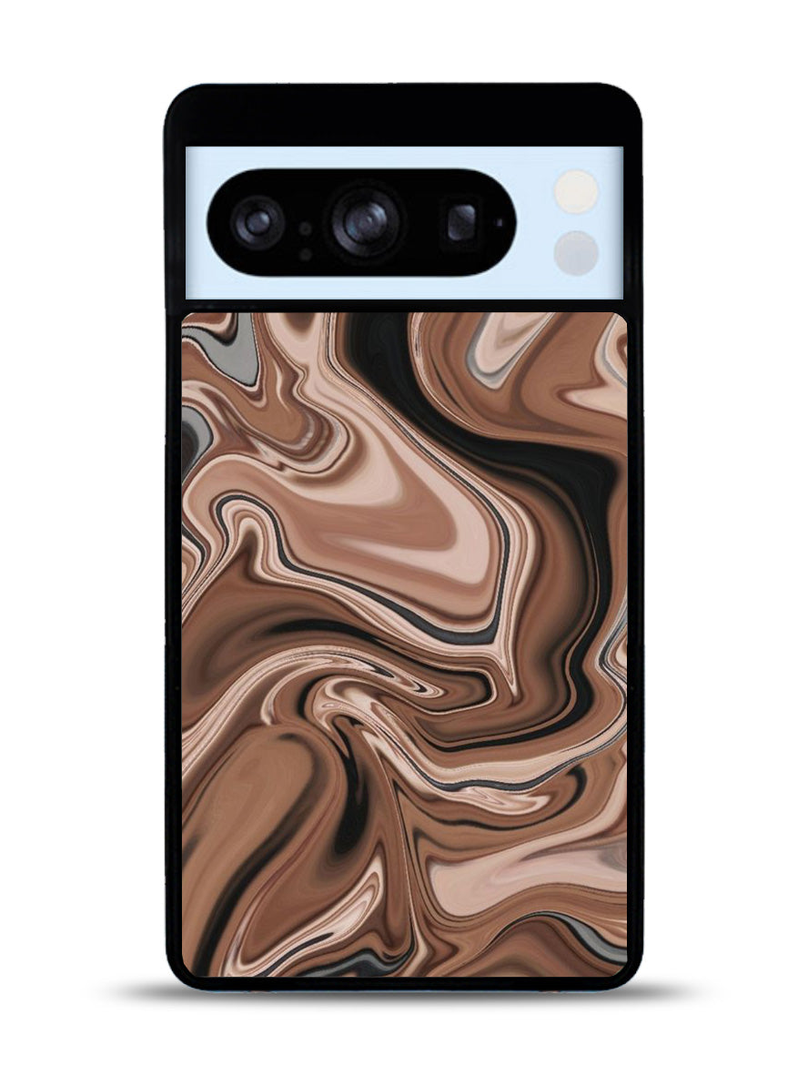 Marble Brown Google Pixel 8 Pro Case QC11134