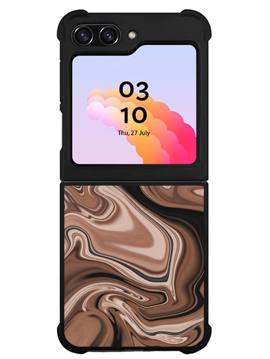 Marble Brown Samsung Galaxy Z Flip 5 5G 2023 Case OV11134