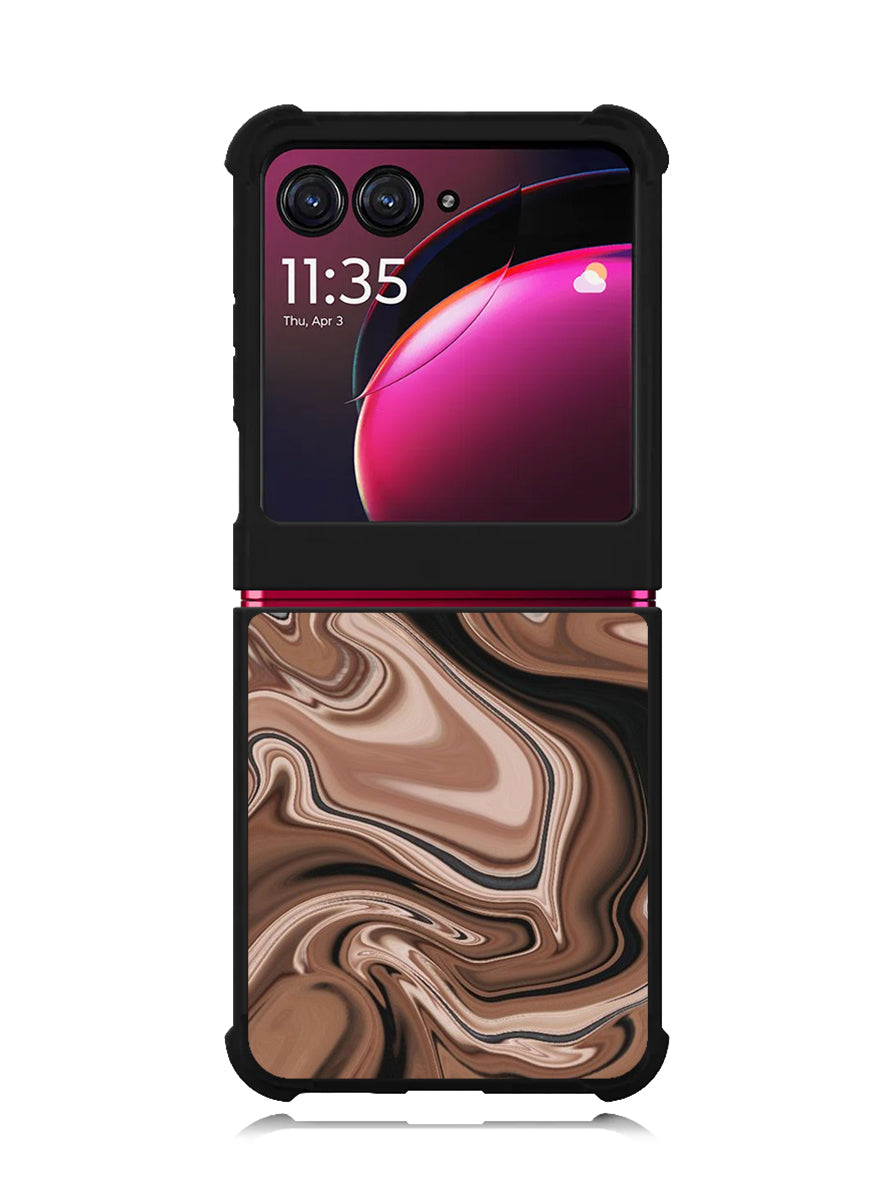 Marble Brown Motorola Moto Razr Plus 2023 , Moto Razr+ 2023 Case OV11134