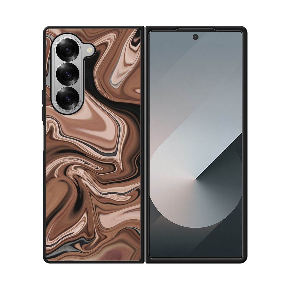 Marble Brown Samsung Galaxy Z Fold 7 5G Case QC11134