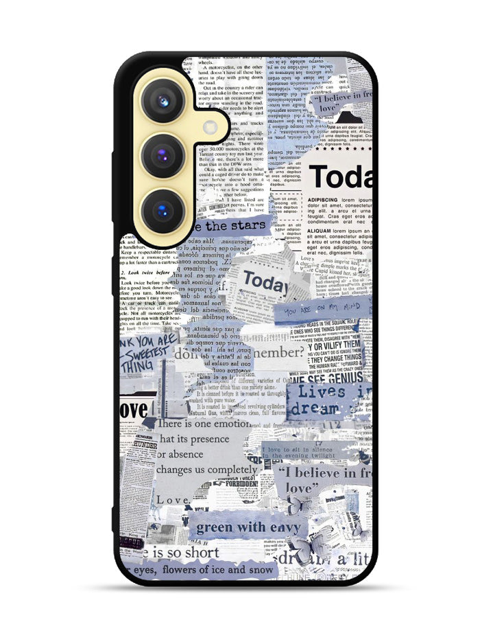 Newspaper Vintage Samsung Galaxy S25 Plus 5G , Samsung Galaxy S25+ 5G Case OV10987