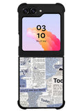 Newspaper Vintage Samsung Galaxy Z Flip 5 5G 2023 Case OV10987