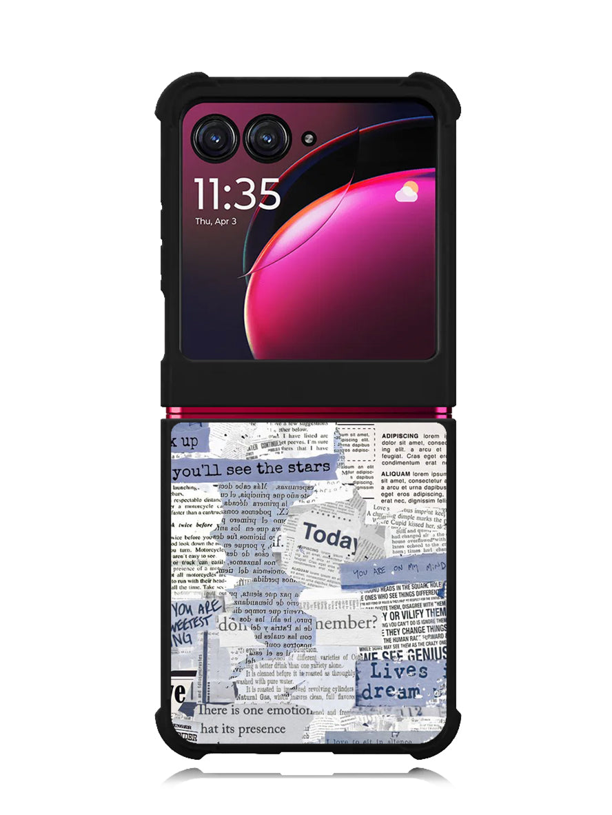 Newspaper Vintage Motorola Moto Razr Plus 2023 , Moto Razr+ 2023 Case OV10987