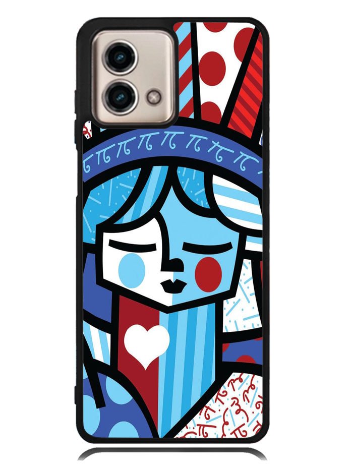 Romero Britto Statue Of Liberty Motorola Moto G Stylus 5G 2023 Case OV11014