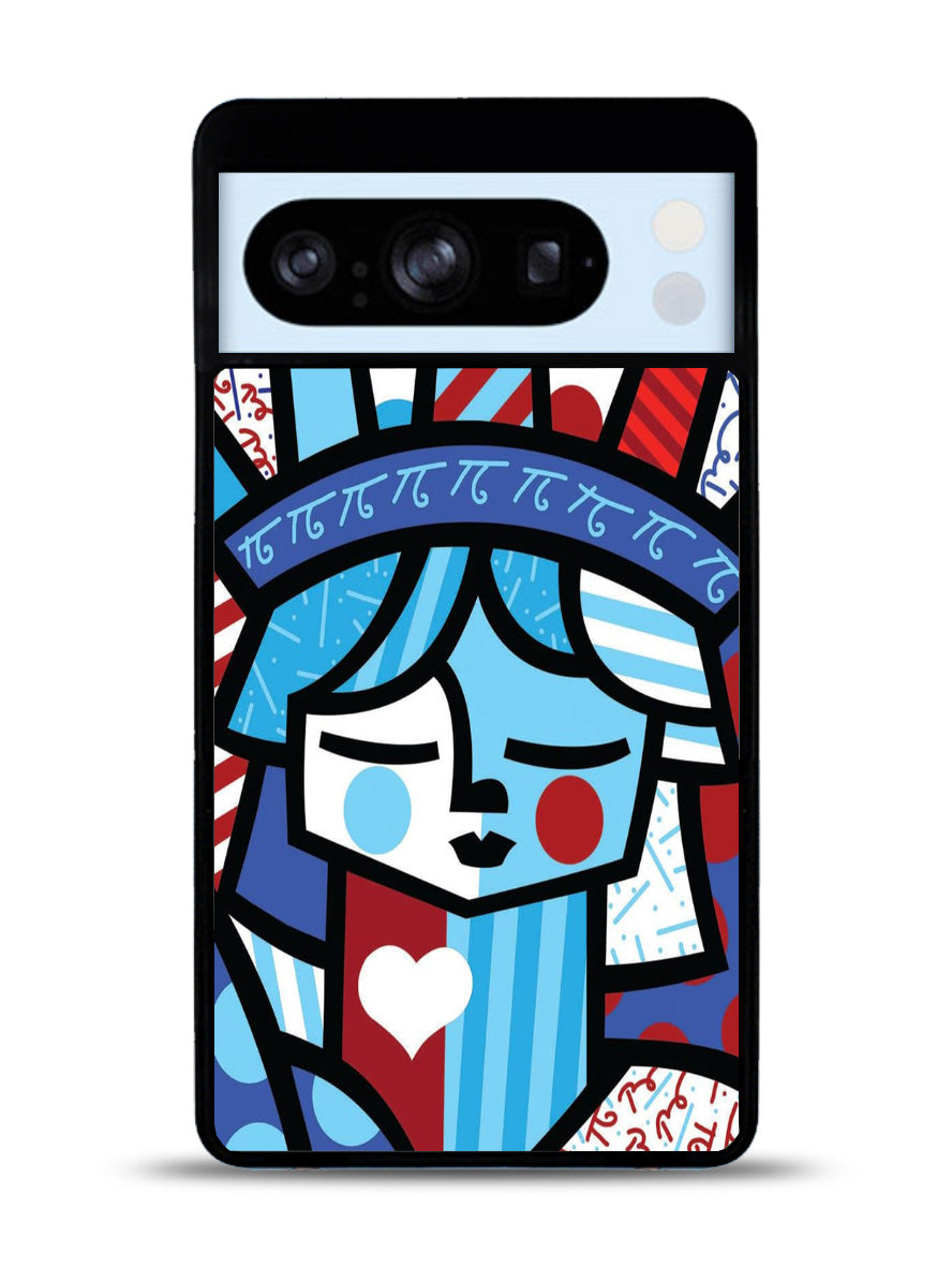 Romero Britto Statue Of Liberty Google Pixel 8 Pro Case QC11014