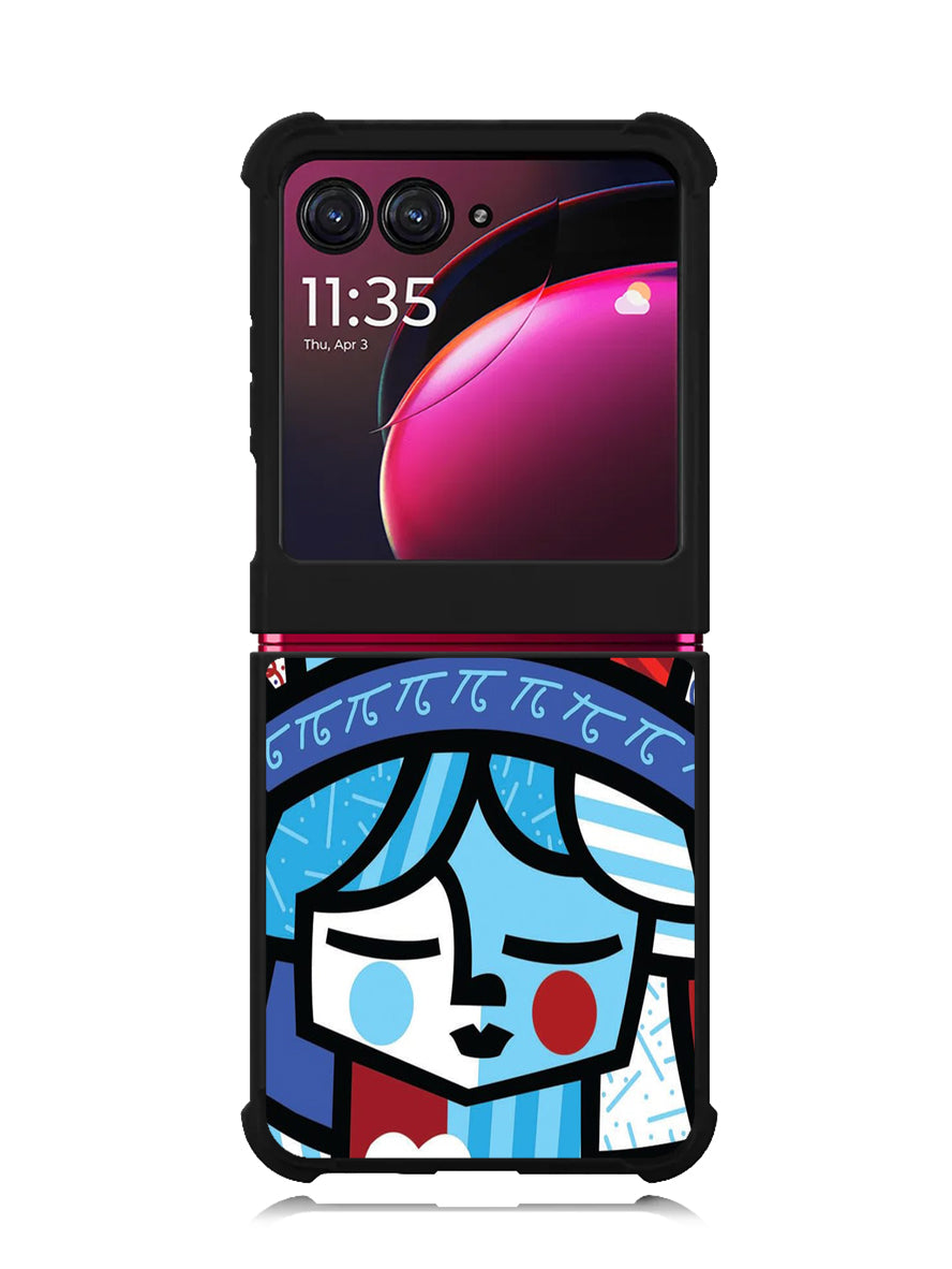 Romero Britto Statue Of Liberty Motorola Moto Razr Plus 2023 , Moto Razr+ 2023 Case OV11014