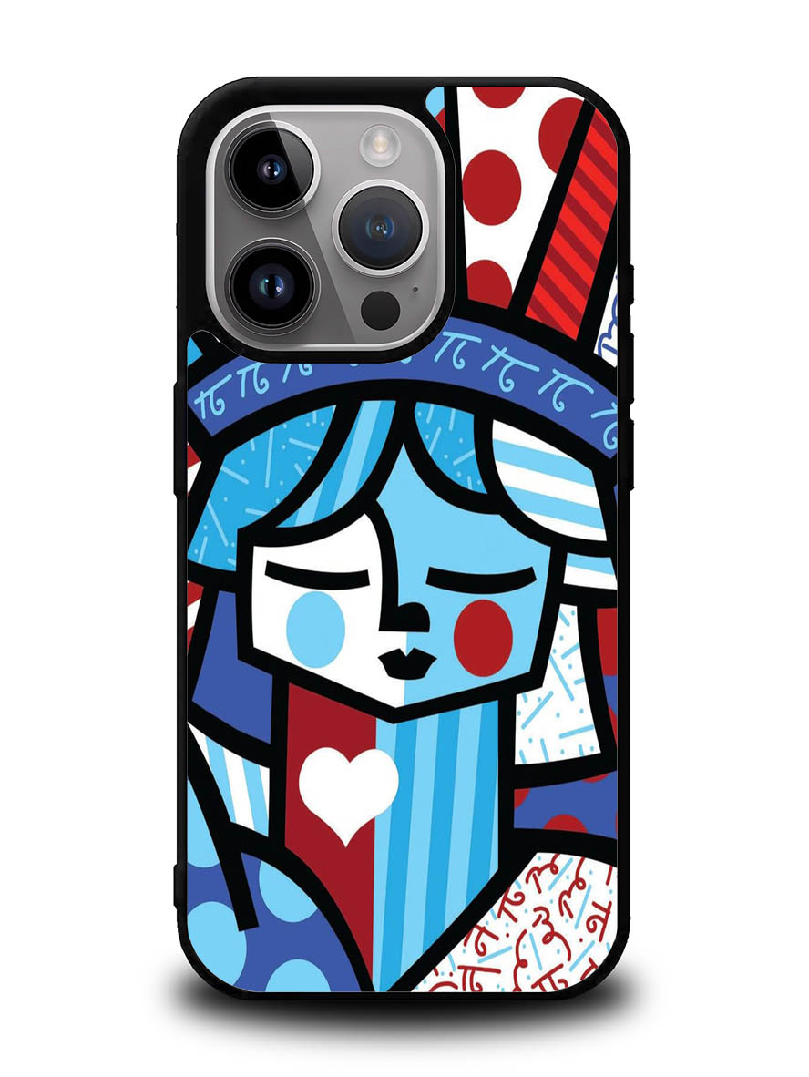 Romero Britto Statue Of Liberty iPhone 16 Pro Case OV11014
