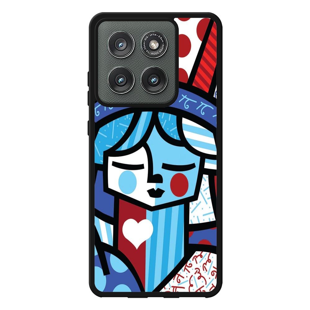 Romero Britto Statue Of Liberty Motorola Moto Edge 2025 Case QC11014
