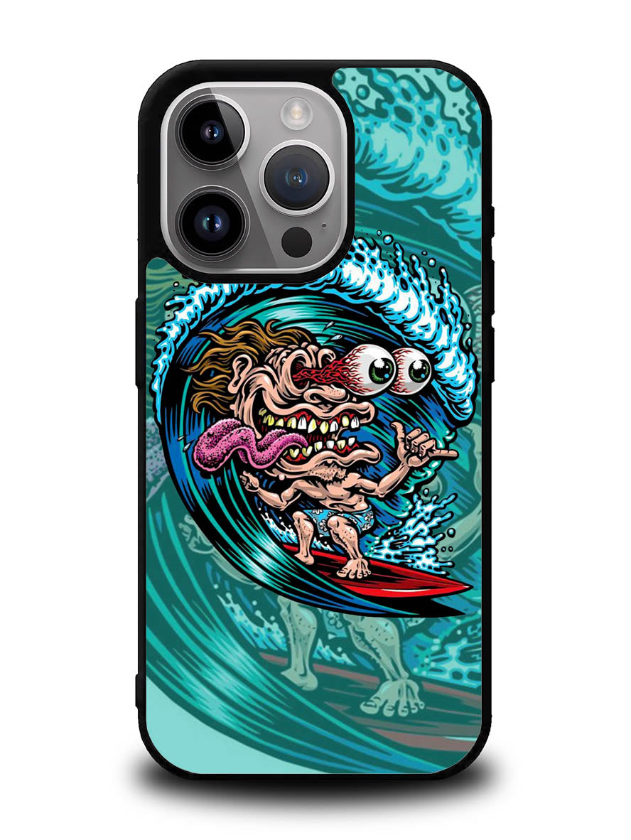 Skateboard Art Surfing iPhone 15 Pro Case