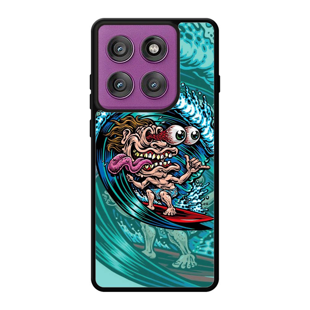 Skateboard Art Surfing Motorola Moto Edge 60 Pro Case
