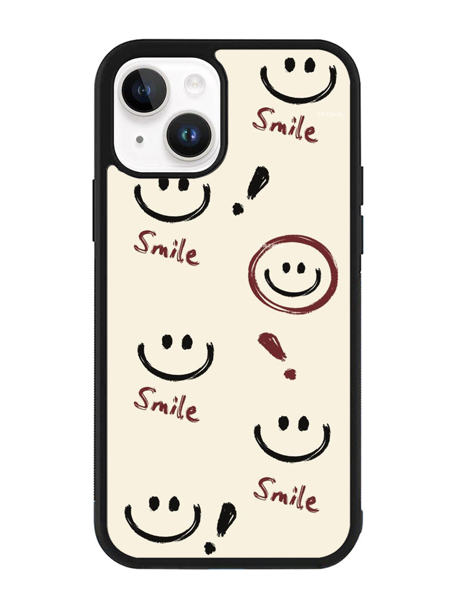 Smile Emoticon iPhone 14 Plus Case QC11031