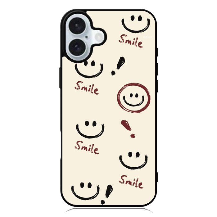 Smile Emoticon iPhone 16 Plus Case QC11031