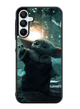Baby Yoda In The Forest Love Butterfly Samsung Galaxy A15 5G Case