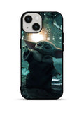 Baby Yoda In The Forest Love Butterfly iPhone 15 Plus Case