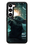 Baby Yoda In The Forest Love Butterfly Samsung Galaxy S23 5G Case