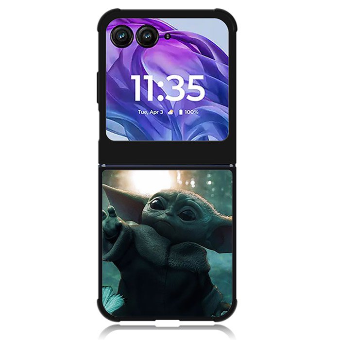Baby Yoda In The Forest Love Butterfly Motorola Moto Razr Plus 2024 , Moto Razr+ 2024 Case