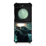 Baby Yoda In The Forest Love Butterfly Samsung Galaxy Z Flip 6 Case