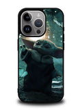 Baby Yoda In The Forest Love Butterfly iPhone 16 Pro Case