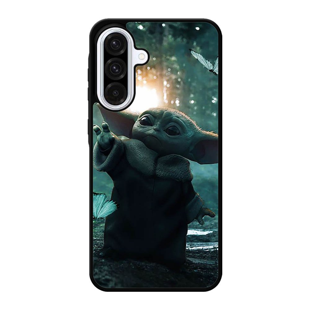 Baby Yoda In The Forest Love Butterfly Samsung Galaxy A56 Case OV6739