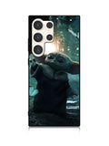 Baby Yoda In The Forest Love Butterfly Samsung Galaxy S24 Ultra 5G Case