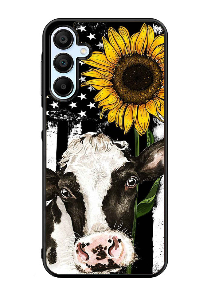 Cow Sunflower Samsung Galaxy A35 5G Case OV10919