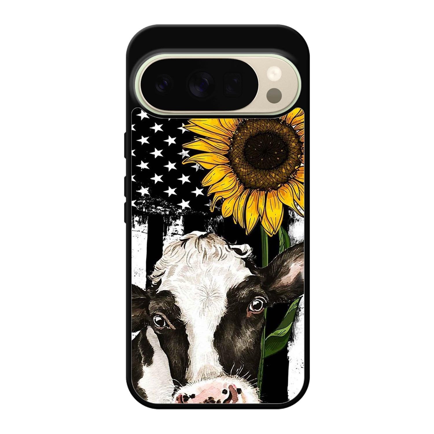 Cow Sunflower Google Pixel 10 Pro Case QC10919