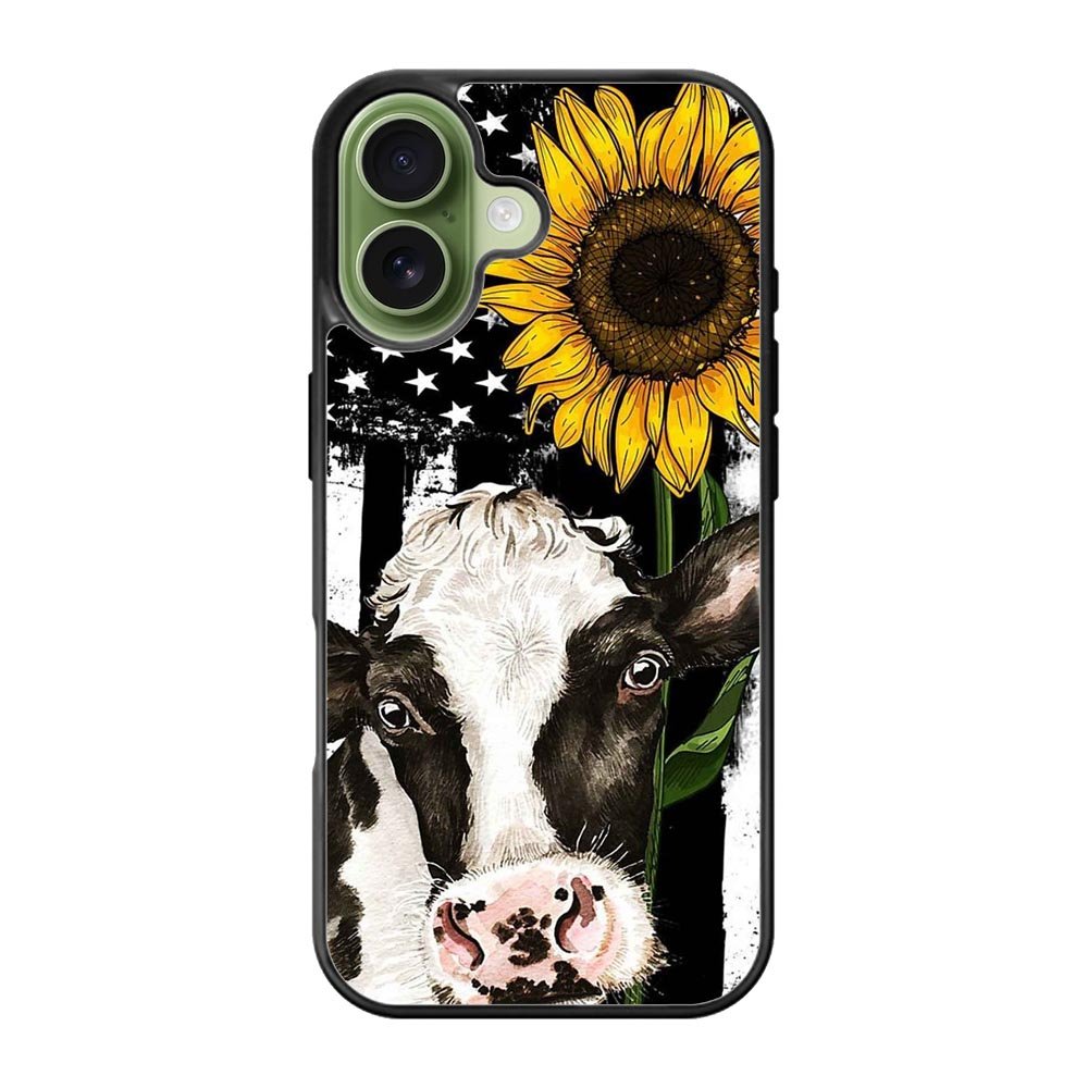 Cow Sunflower iPhone 17 Case QC10919