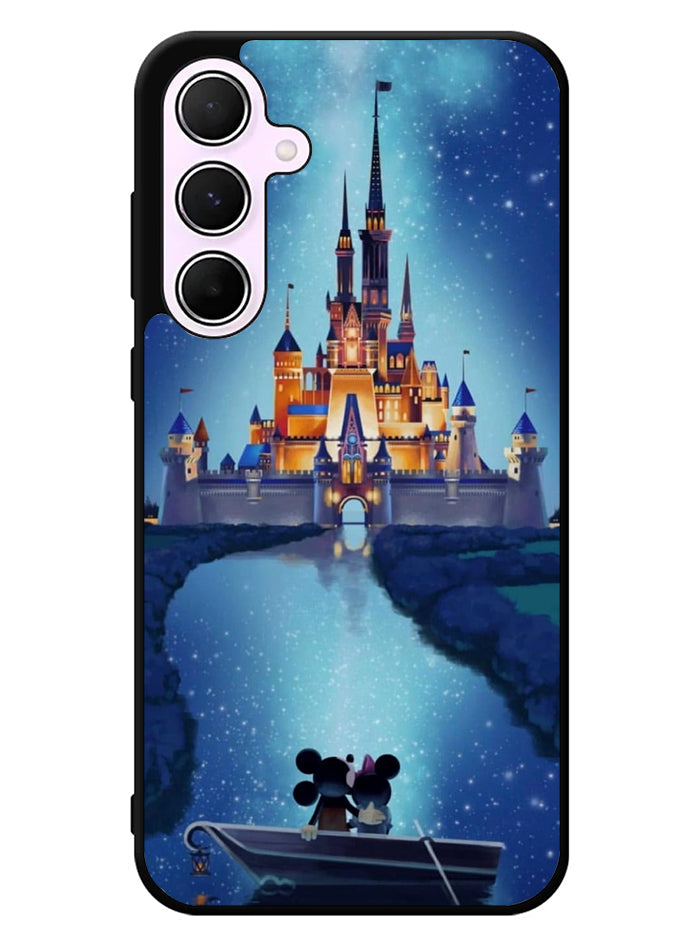 Mickey Minnie Cinderella Castle Samsung Galaxy A35 5G Case