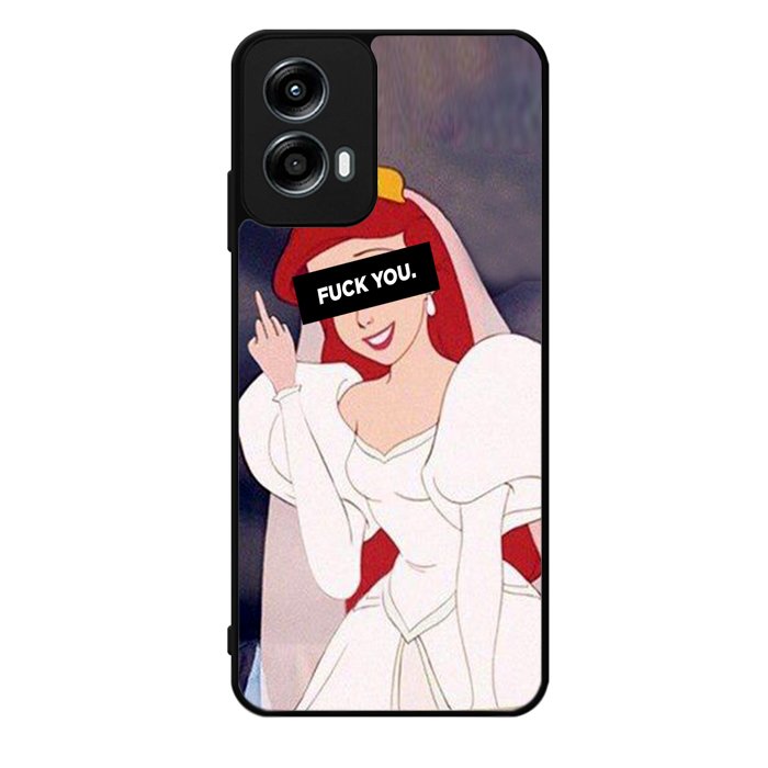 Princess Ariel Middle Finger Motorola Moto G Play 2024 Case OV10794