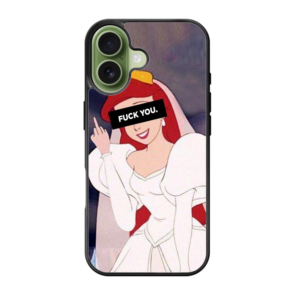Princess Ariel Middle Finger iPhone 17 Case QC10794