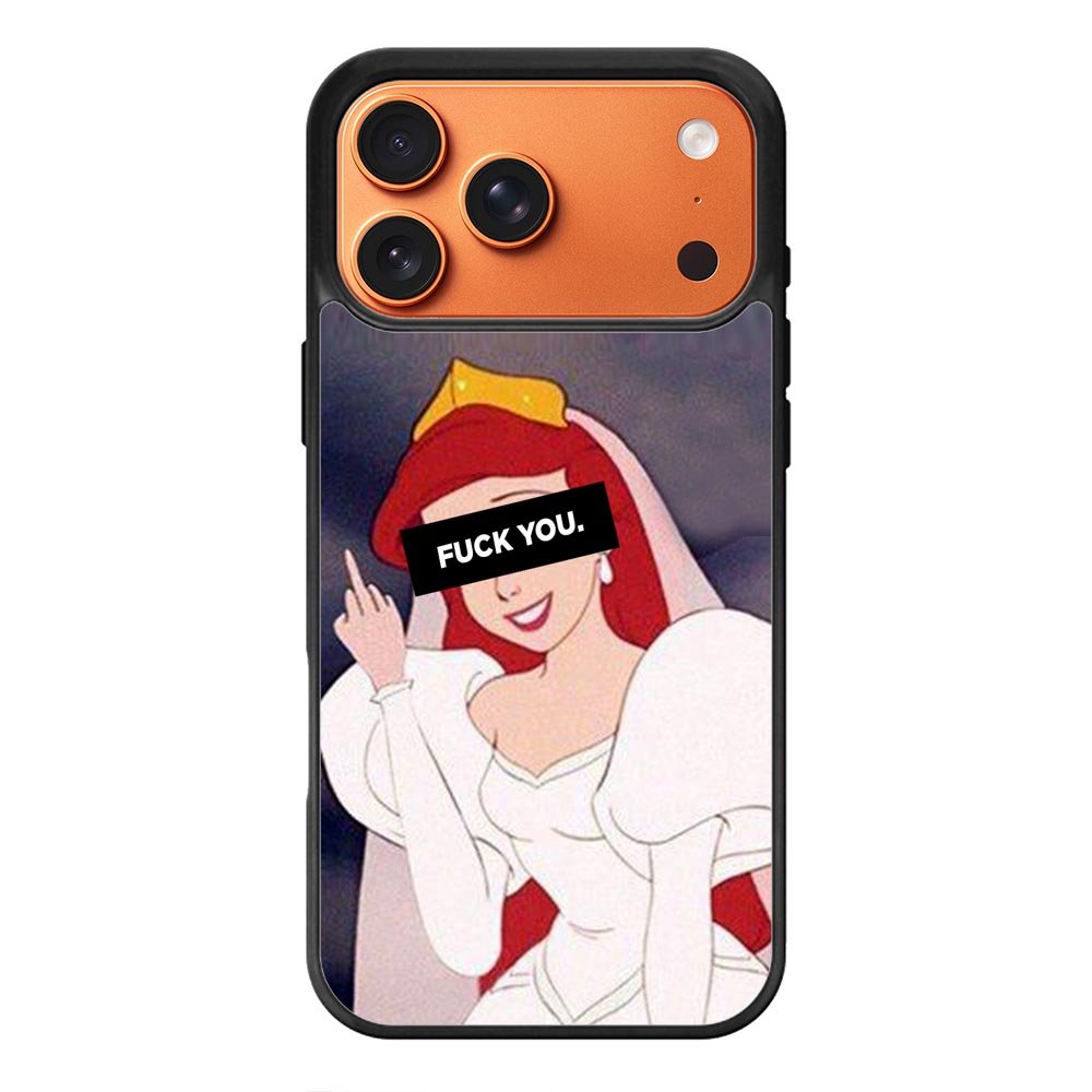 Princess Ariel Middle Finger iPhone 17 Pro Max Case QC10794